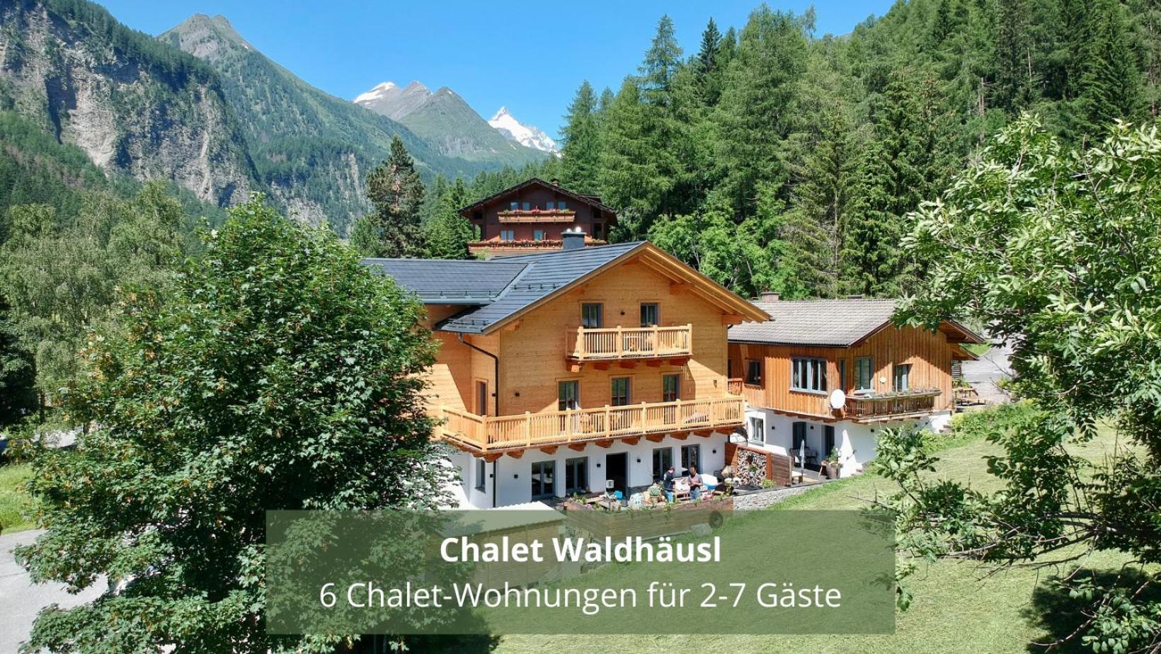 Chalet Waldhaeusl Luxurioese Ferienwohnungen Mit Sauna & Whirlpool, Kamin, Balkon Oder Terrasse Mit Bergblick Heiligenblut Kültér fotó